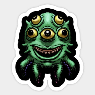 Cute Cartoon Alien 2 Sticker